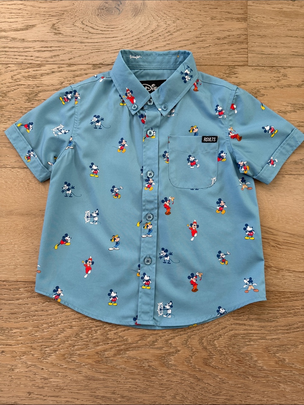 RSVLTS Disney100 "Lil Mickeys" Blue shirt toddler size 2